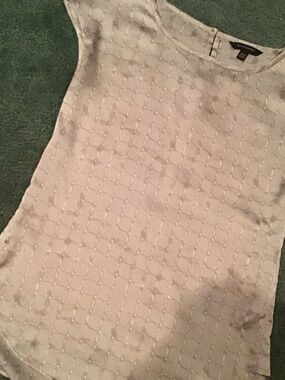 Banana republic Silver Grey Sleeveless Shell
